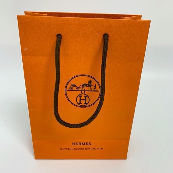 Hermes Italy made small empty shopping gift bag - Picture 1 of 8